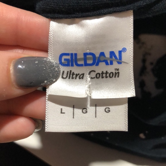 Gildan black cat and moon tee size large - Picture 9 of 10